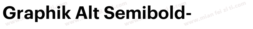 Graphik Alt Semibold字体转换